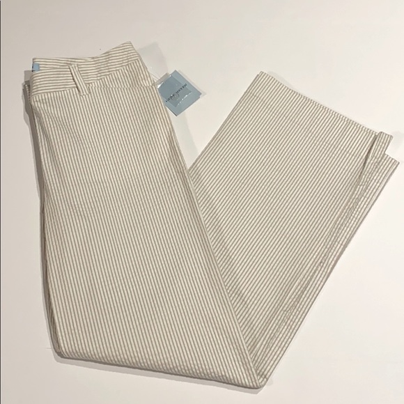 Gene Meyer SZ 8 Striped Flat Front Pants New D10 - Picture 1 of 14